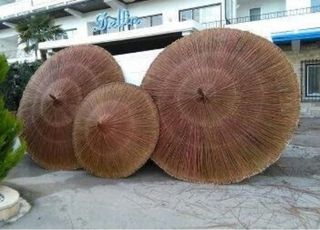 Sombrillas de brezo mimbre para pi