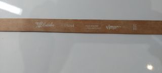 Cinto Vimaga dourado em pele 80