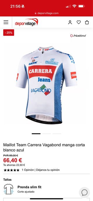 maillot team carrera jeans vagabond NUEVO