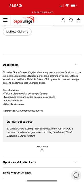 maillot team carrera jeans vagabond NUEVO