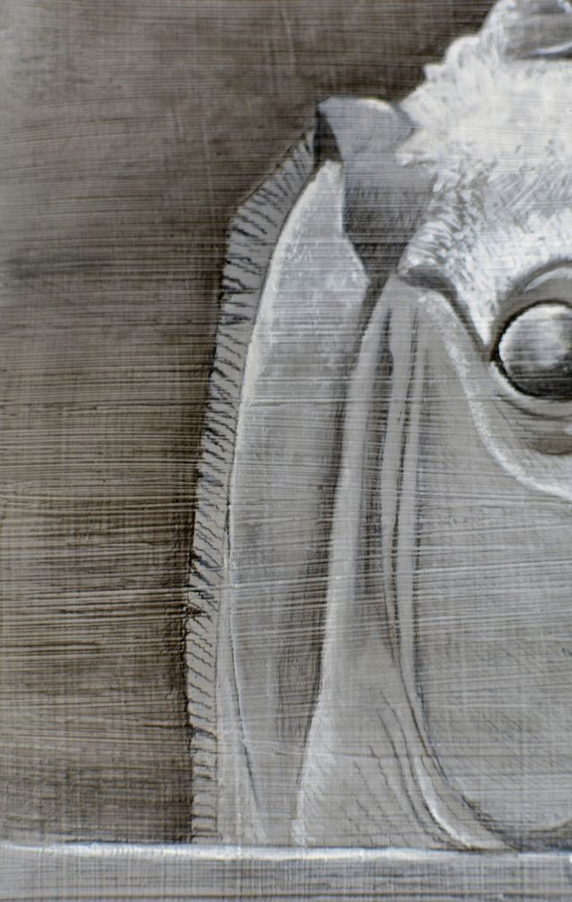 Cavallo sullo steccato, Carboncino e Gesso