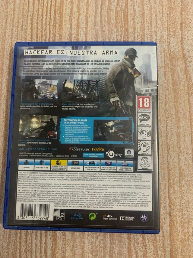 Watch Dogs (juego ps4)