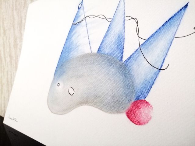 Animale Fantastico, Quadro in Carboncino