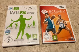 Wii con accesorios Balance Board y wii fit