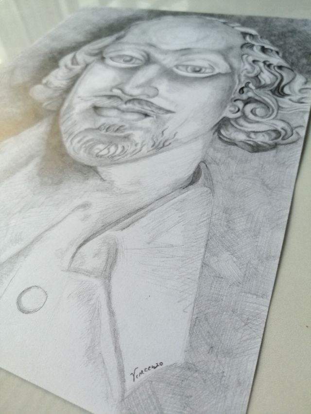 Shakespeare, Ritratto, Quadro in Grafite