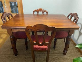 Mesa comedor madera 4 sillas