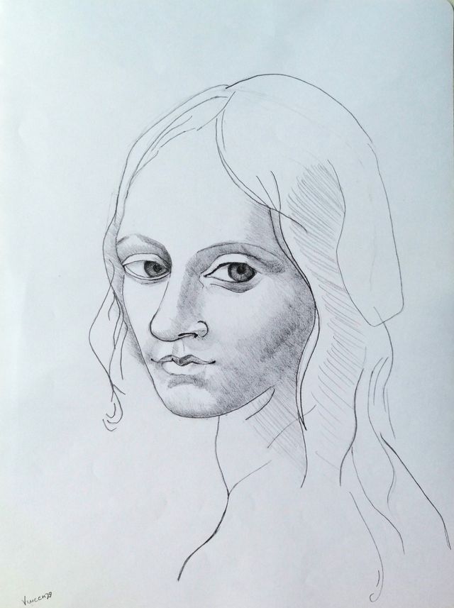 L’Angelo di Leonardo Da Vinci, Quadro in Grafite