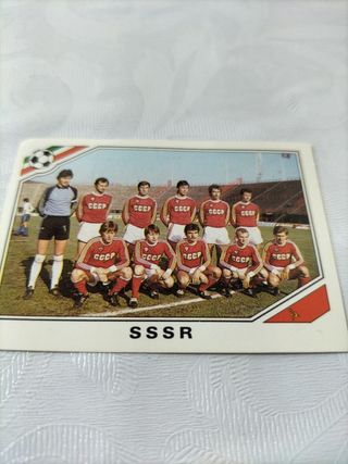 Cromo selección Union Soviética México86