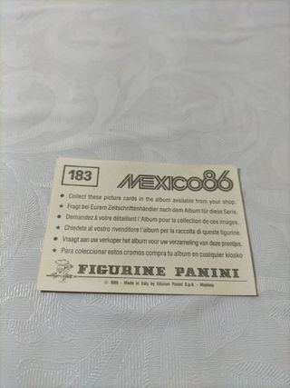 Cromo selección Union Soviética México86