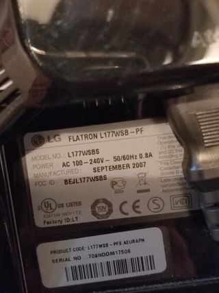Monitor LG FLATRON 177WSB