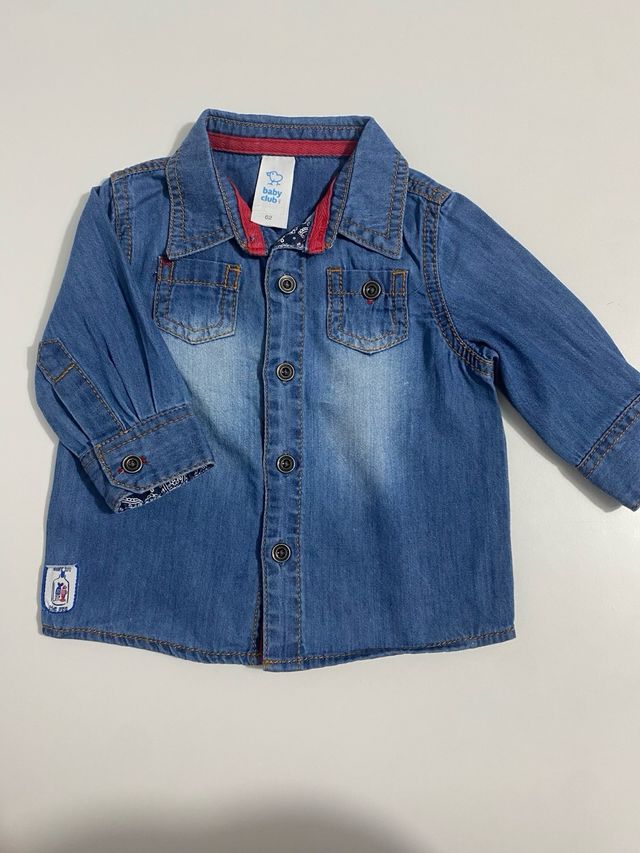 Camisa vaquera bebe 3-6m