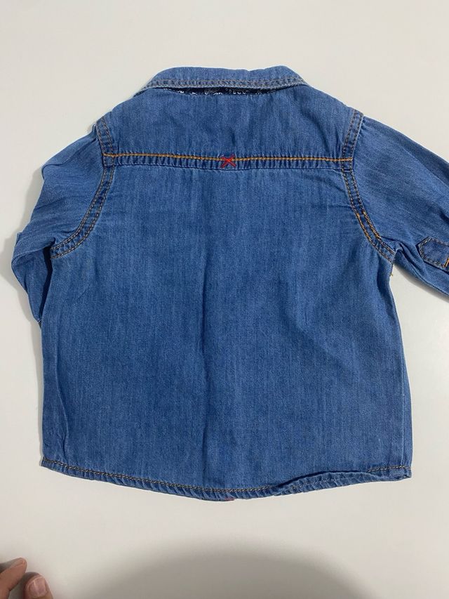 Camisa vaquera bebe 3-6m