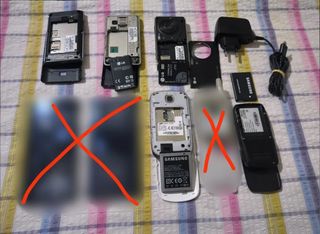 Lote de teléfonos móviles