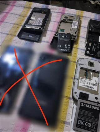 Lote de teléfonos móviles