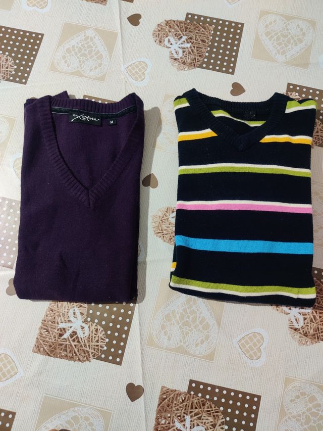 N° 2  maglioni M e L , Uomo 