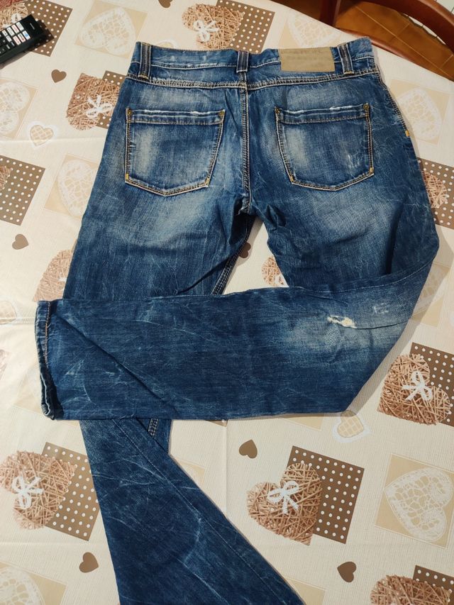 n°2 jeans 👖 uomo , color blu e celeste 