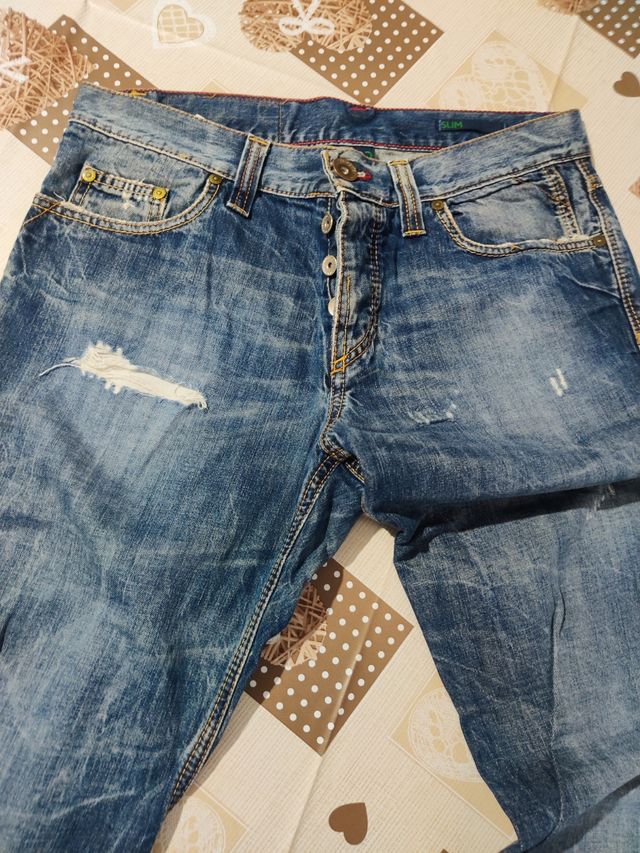 n°2 jeans 👖 uomo , color blu e celeste 