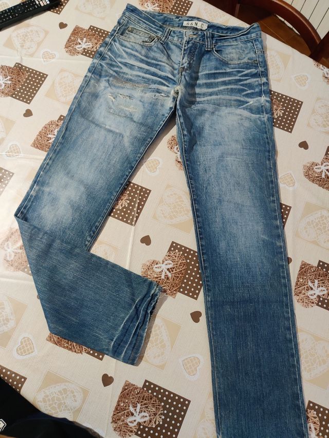 n°2 jeans 👖 uomo , color blu e celeste 