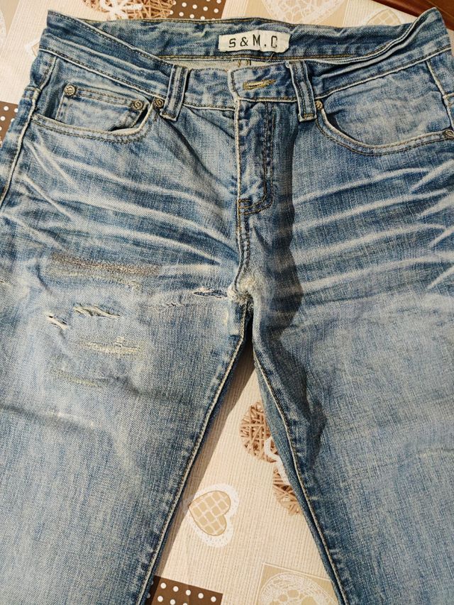 n°2 jeans 👖 uomo , color blu e celeste 