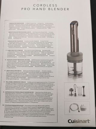 Batidora sin cable Cuisinart