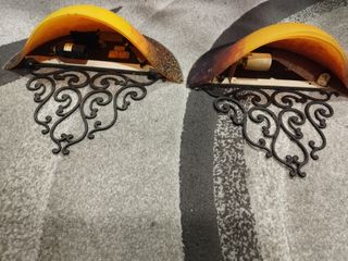 Lámparas exterior forja cristal