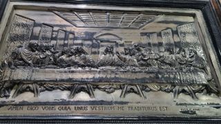 antiguo cuadro última cena