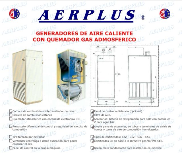 calefaccion industrial aire caliente