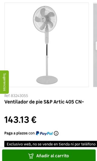 Ventilador Pie Oscilante 50 W 40 Cm