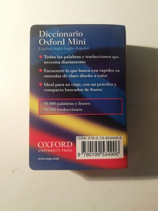 Diccionario de inglés oxford mini