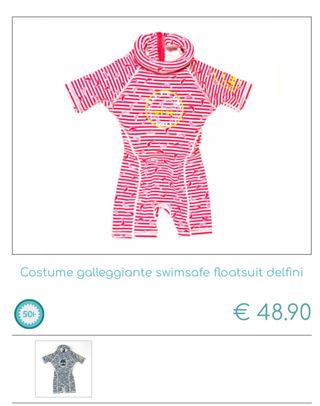 Costume galleggiante 4/5 anni