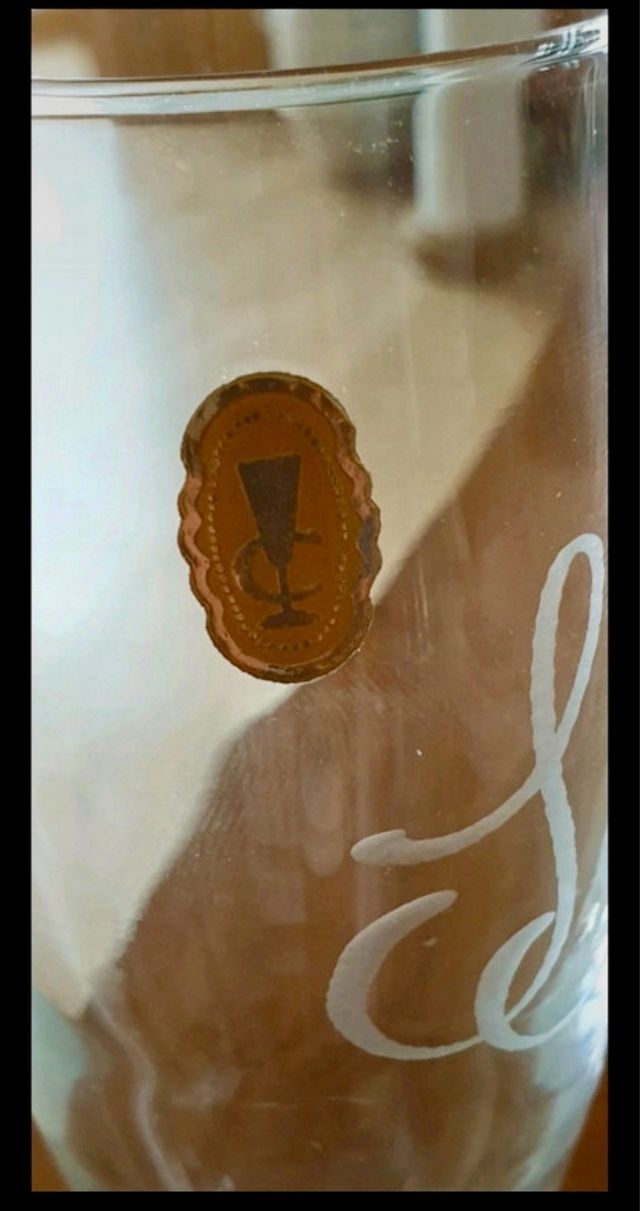 6 copas de champan de cristal francés