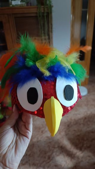 Disfraz pájaro casero