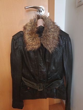 Cazadora cuero mujer piel