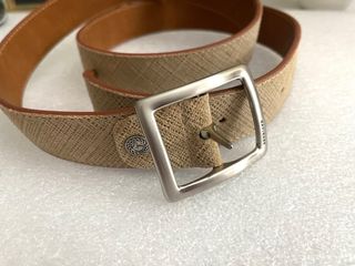 Navigare cintura uomo beige 125 cm pelle