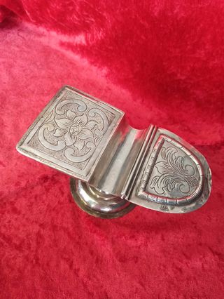 Naveta antigua de plata S. XVII 312gr