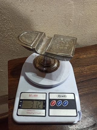 Naveta antigua de plata S. XVII 312gr