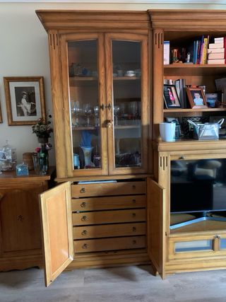 Conjunto muebles salon Madera maciza