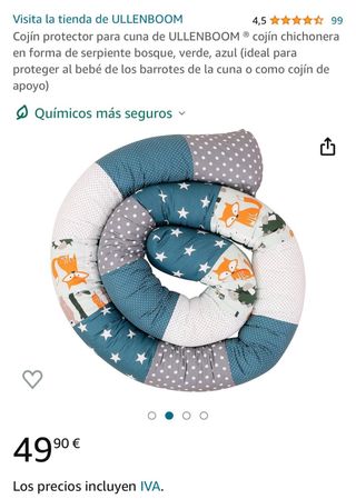 cojin protector cuna