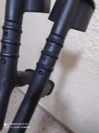 Par de muletas con regulador