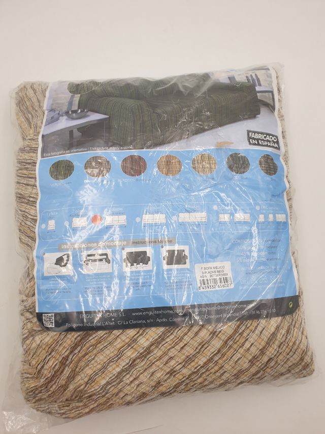 Funda de sofá elástica 3 plazas