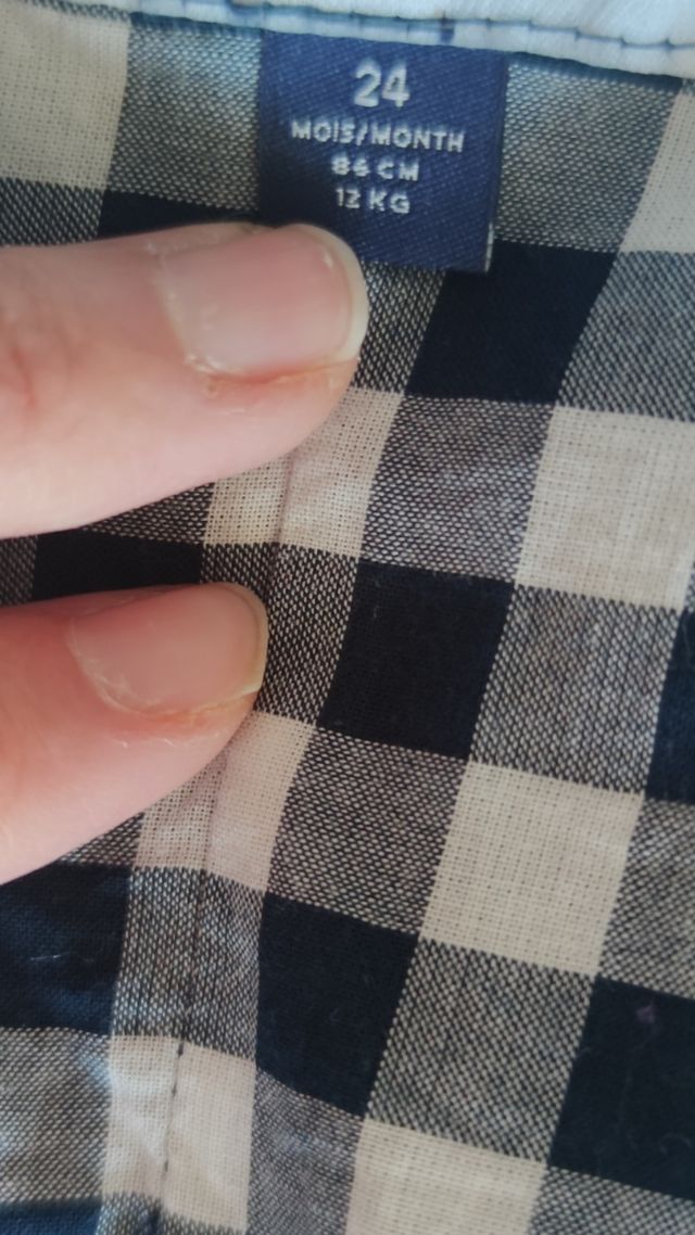 gabardina como nueva talla 18/24 kiabi