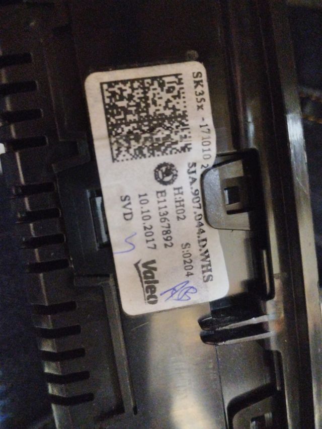 Mando climatizador. skoda