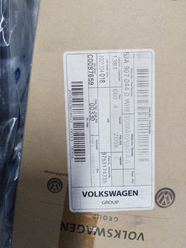 Mando climatizador. skoda