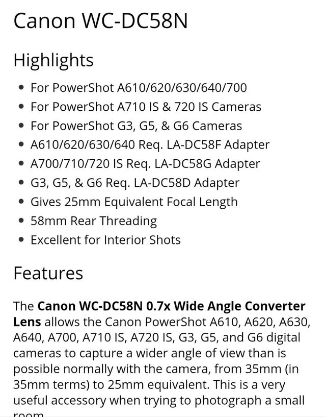 CAMARA CANON POWER SHOT 5