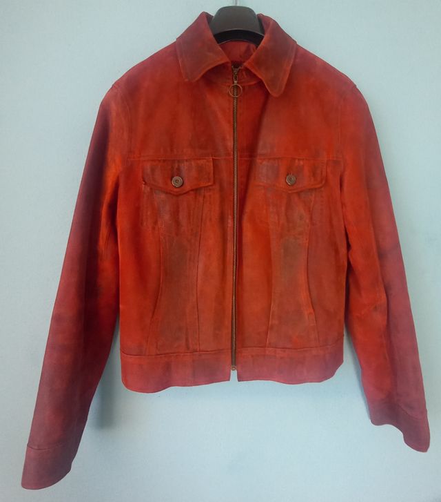 Cazadora de cuero Redskins