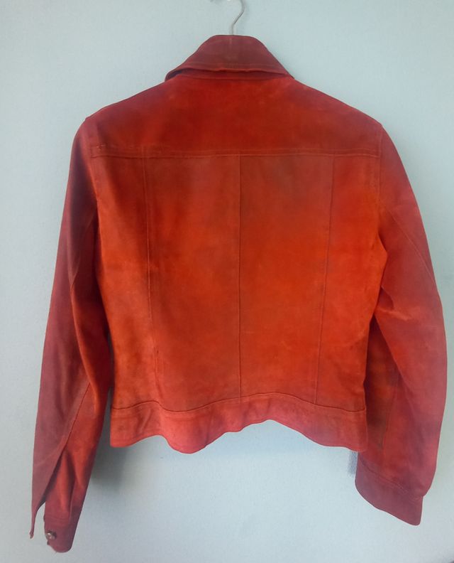 Cazadora de cuero Redskins