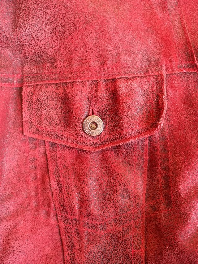 Cazadora de cuero Redskins