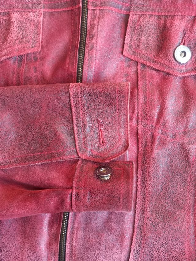 Cazadora de cuero Redskins