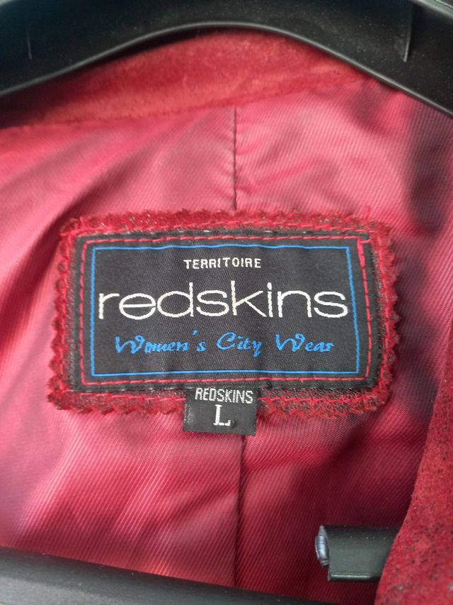 Cazadora de cuero Redskins