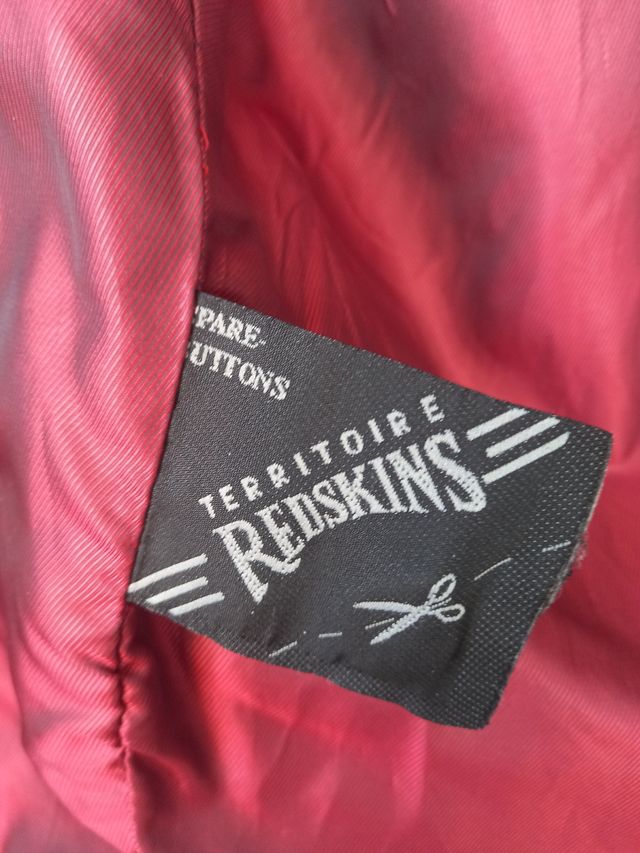 Cazadora de cuero Redskins